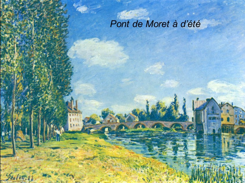 Pont de Moret à d’été